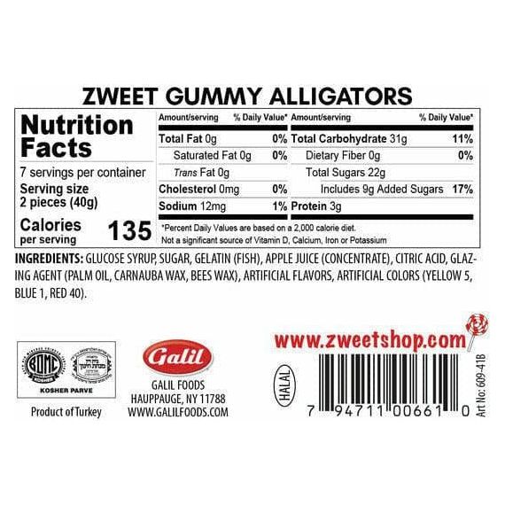 Gummy Alligators  | Zweet | 10 oz