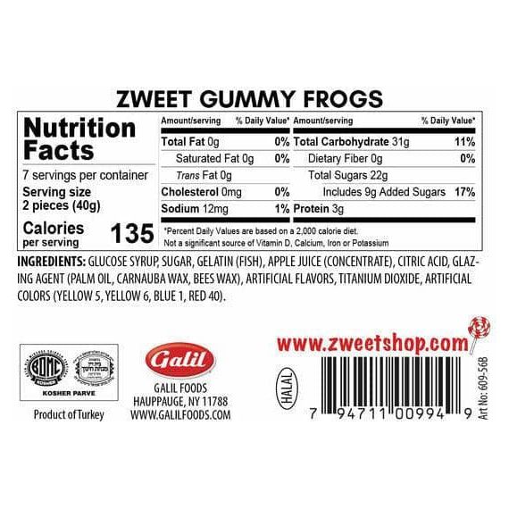 Gummy Frogs | Zweet | 10 oz