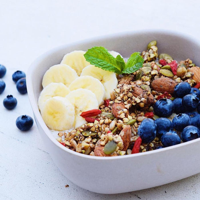 Bamboo Cereal Bowl - 4 Piece Set - Stone