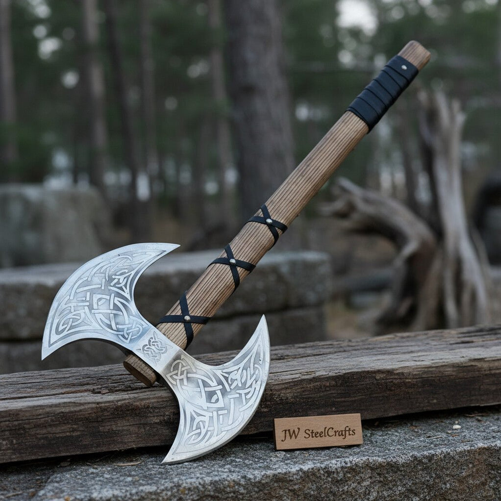 Unique Double-Headed Viking Axe - Handcrafted Decor Piece | Two Styles ...