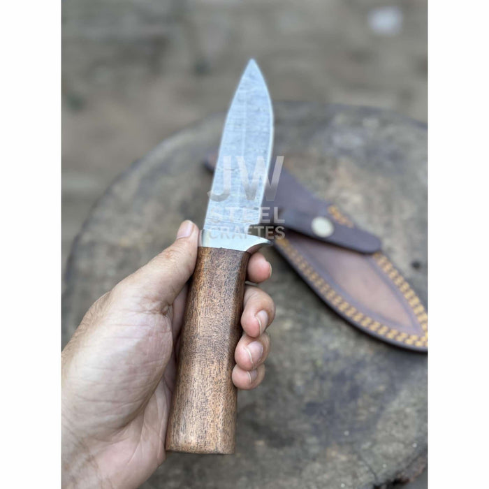 Handmade 7 Inch Damascus Outdoor Utility Knife – Multiple Handle Options