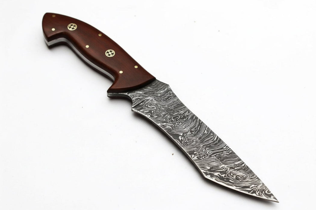 Handmade Damascus Steel Hunting Skinner Knife - 10.00 Inches/  Fixed Blade Knife