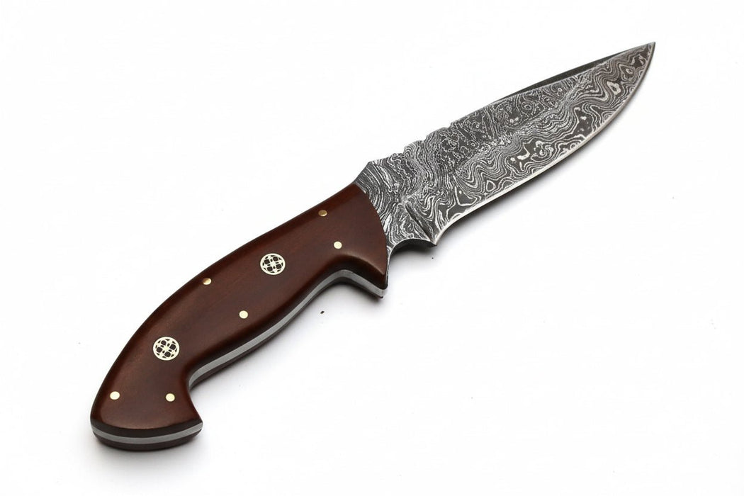 Handmade Damascus Steel Hunting Skinner Knife - 10.00 Inches/  Fixed Blade Knife
