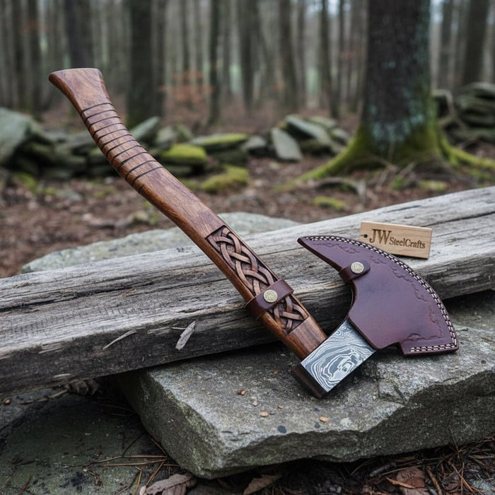 Handmade Damascus Steel Tomahawk Axe