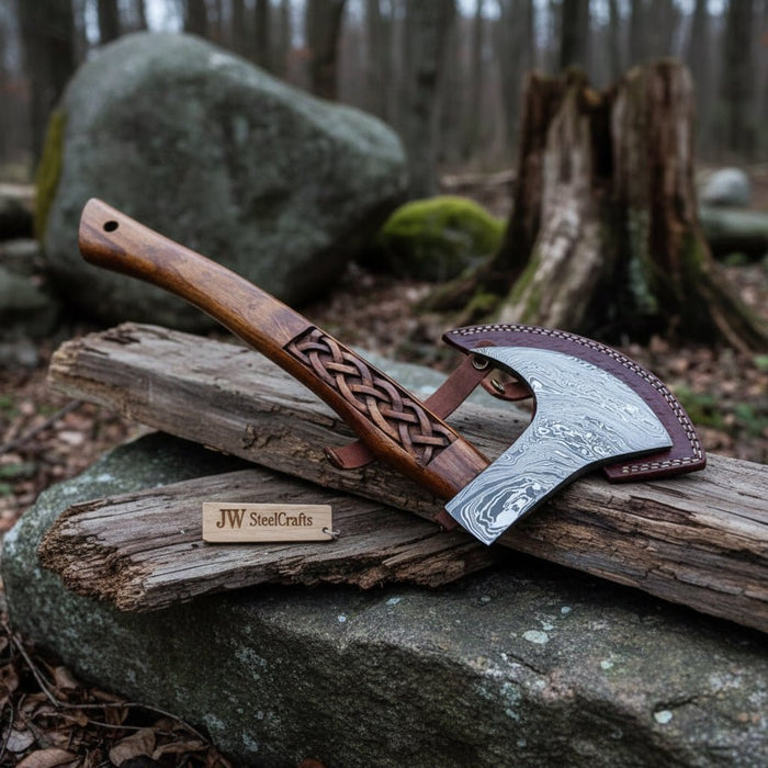 Handmade Damascus Steel Tomahawk Axe