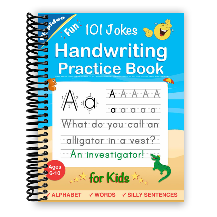 Handwriting Practice Book for Kids Ages 6-10: Printing workbook for Grades 1, 2 & 3, Learn to Trace Alphabet Letters and Numbers 1-100, Sight Words, ... and Math Drills for Grades 1, 2, 3 & 4)