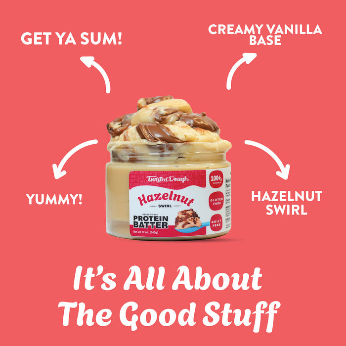 Hazelnut Swirl Protein Batter