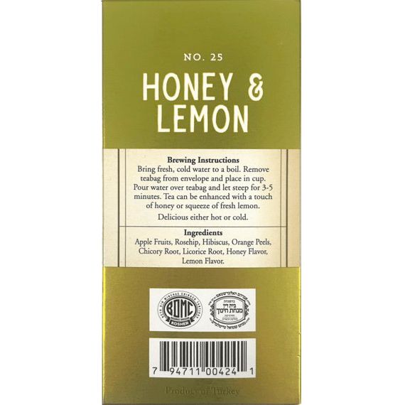 Honey & Lemon Herbal Tea | 1.23 oz | Galil