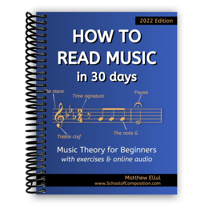 How to Read Music in 30 Days: Music Theory for Beginners (Spiral Bound)