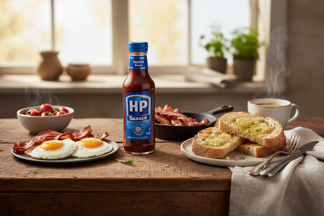 HP Sauce Breakfast Scene