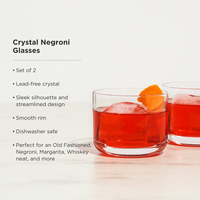 Raye Crystal Negroni Glasses Set of 2