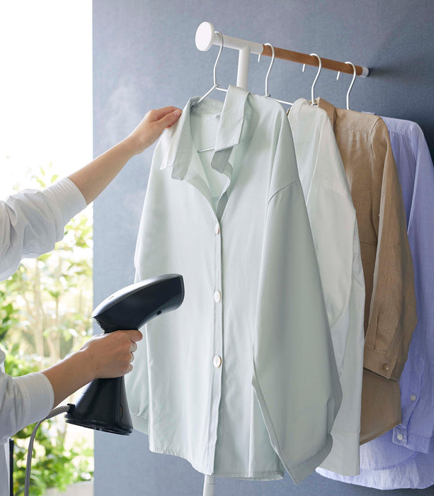 Leaning Clothes Hanger (64" H)  - Steel + Wood