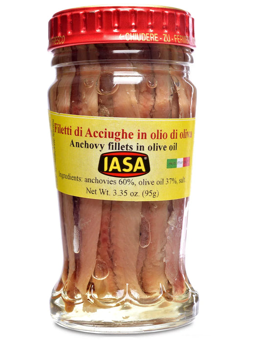 Anchovy Fillets in Olive Oil 95gr Produced by: IASA  in Campania, Italy