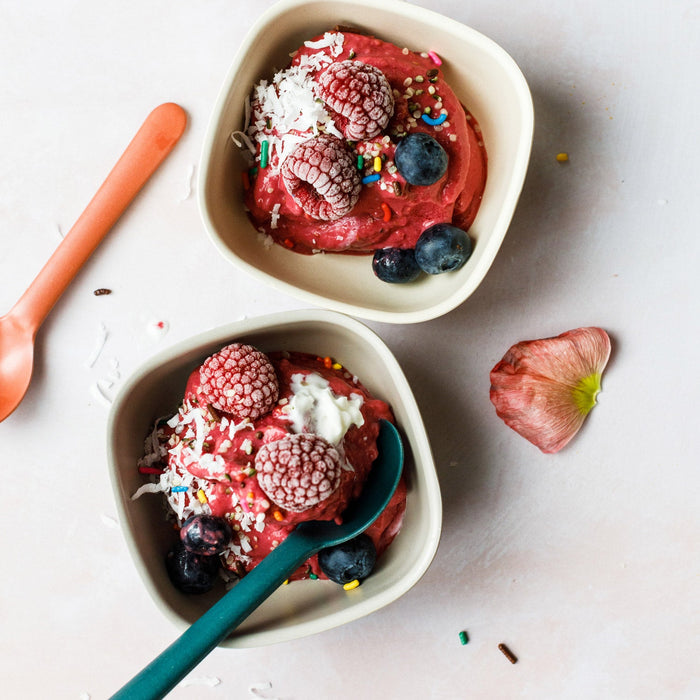 Bamboo Small Bowl - 4 Piece Set - Off White