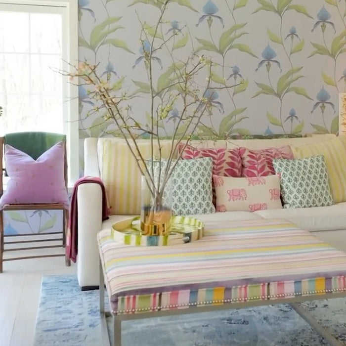 Extra large capiz ikat tray, green, LIMITED EDITION