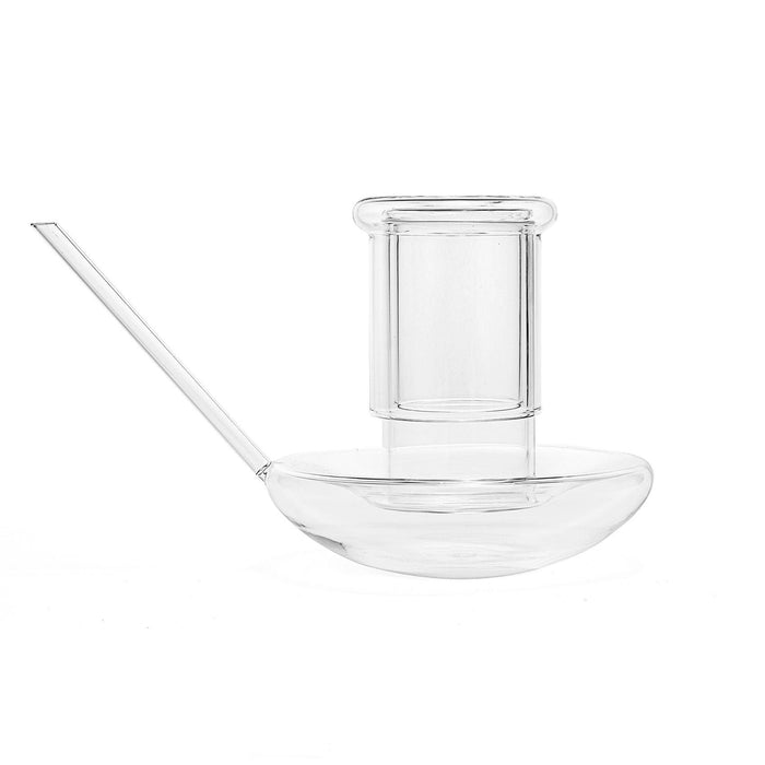 Genie Lamp Stackable Water Carafe & Glasses Set - The Wine Savant 1000 ML Glass Pitcher with 2 7oz Glasses 7" For Water, Juice, Cocktail