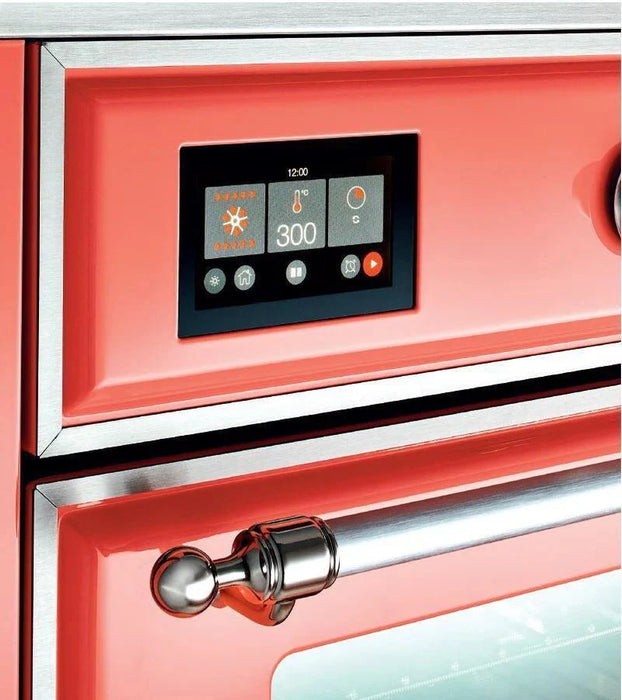ILVE 36" Majestic II induction Range, 5 Elements, Oven, Brass Trim, Glossy Black UMI09NS3BKG
