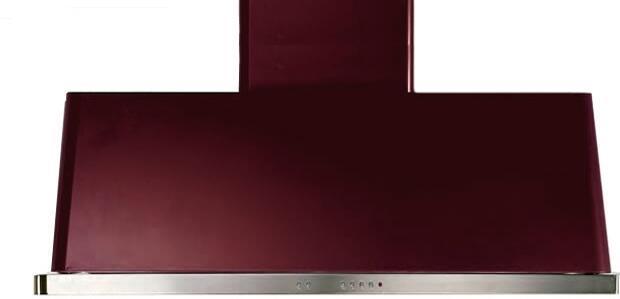 ILVE Majestic 48" Burgundy Wall Mount Convertible Range Hood UAM120BU