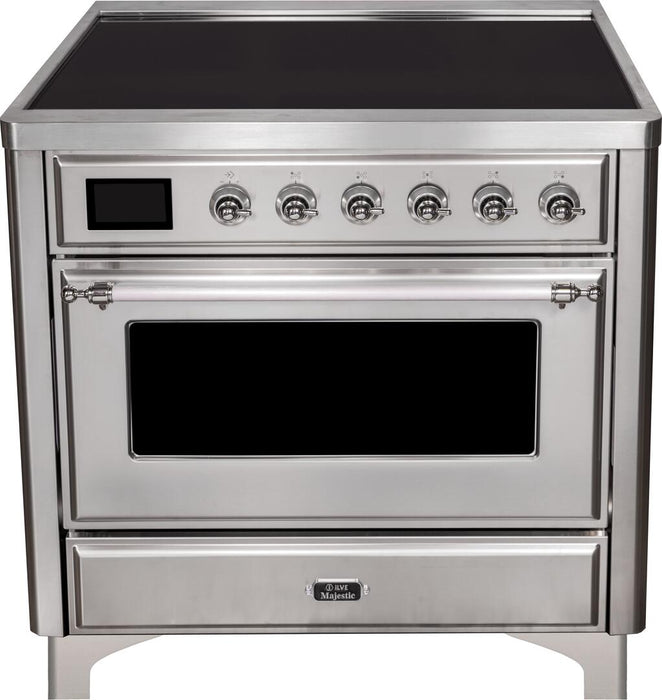 ILVE Majestic II 36" Induction Range Stainless Steel Chrome Trim UMI09NS3SSC