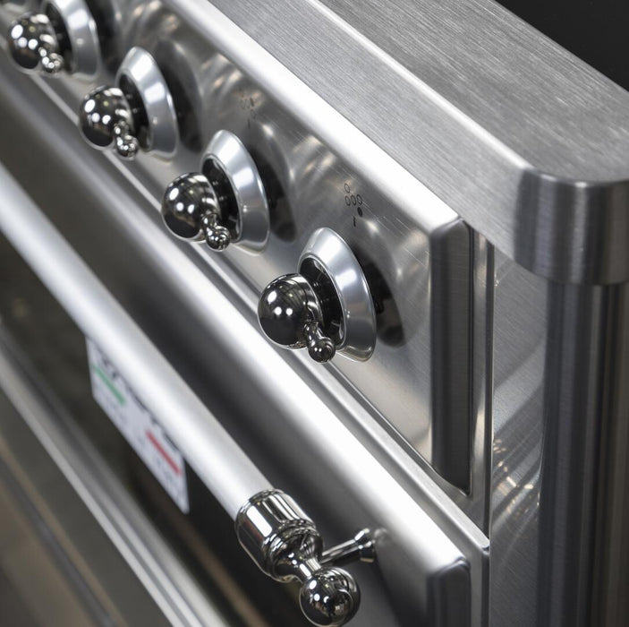ILVE Majestic II 36" Induction Range Stainless Steel Chrome Trim UMI09NS3SSC