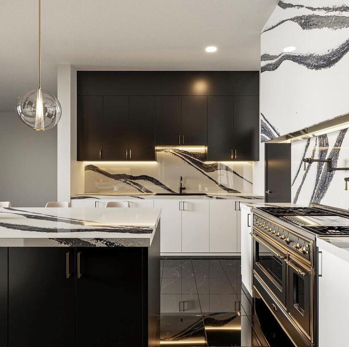 Ilve Majestic II 48 Inch Dual Fuel Natural Gas Freestanding Range in Matte Graphite with Brass Trim UM12FDNS3MGG