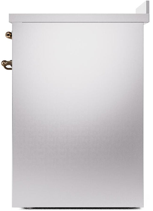 ILVE Nostalgie II 30" Electric Range, Stainless Steel, Bronze Trim UPI304NMPSSB