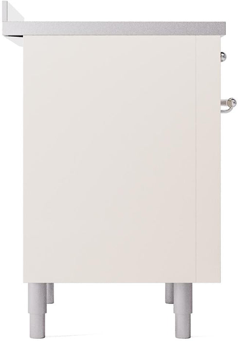ILVE Nostalgie II 36" Electric Range, Antique White, Chrome Trim UPI366NMPAWC