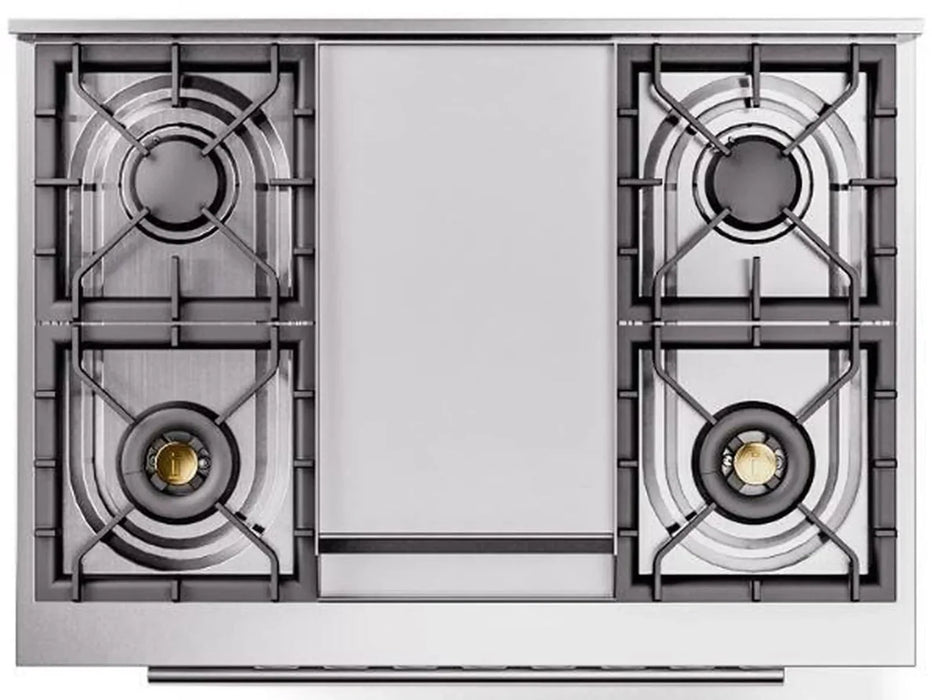 ILVE Professional Plus II 36" Dual Fuel Range in Matte Graphite UP36FWMPMG