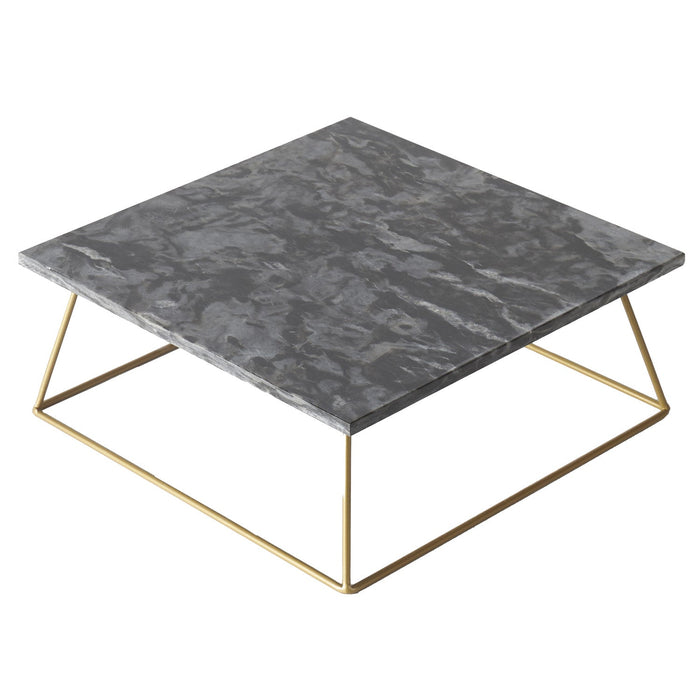 Sophia Grace Square Table Riser, Black Marble, 12x12x5 Inches