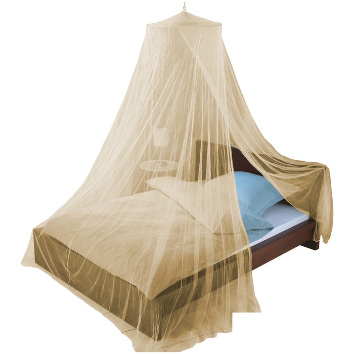 Just Relax Elegant Mosquito Net Bed Canopy Set, Beige, Queen-King