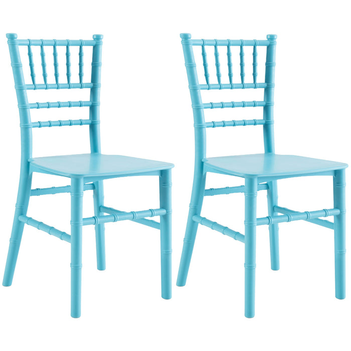 JOON 2 Pack Kids Tiffany Chiavari Chairs, 25x13x14.5 Inches