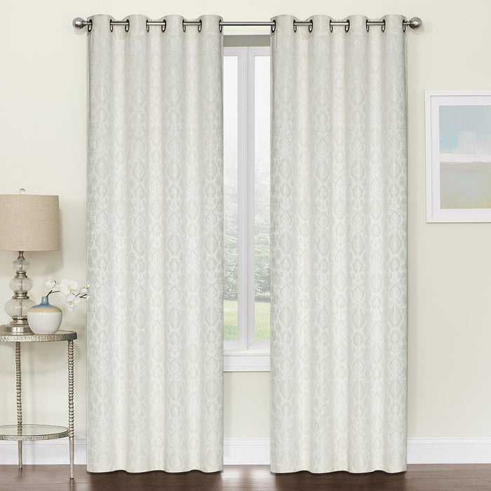 Astoria Jacquard Grommet Window Panel, 54x84 Inches