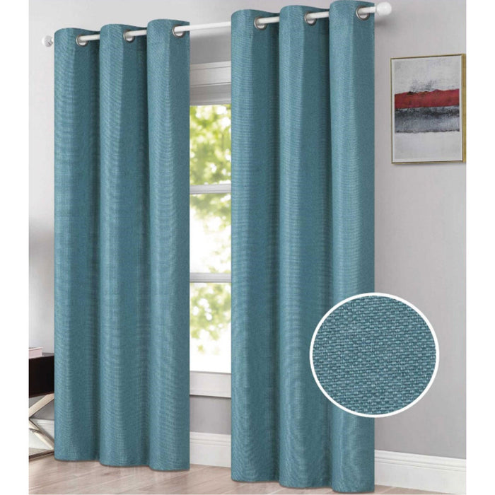 Freida 2-Pack Room Darkening Grommet Window Panels Set, 38x84 Inches Each