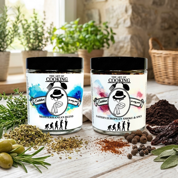 Mediterranean & Smoke Bundle — Two Bold Organic Spice Blends, One Versatile Pair