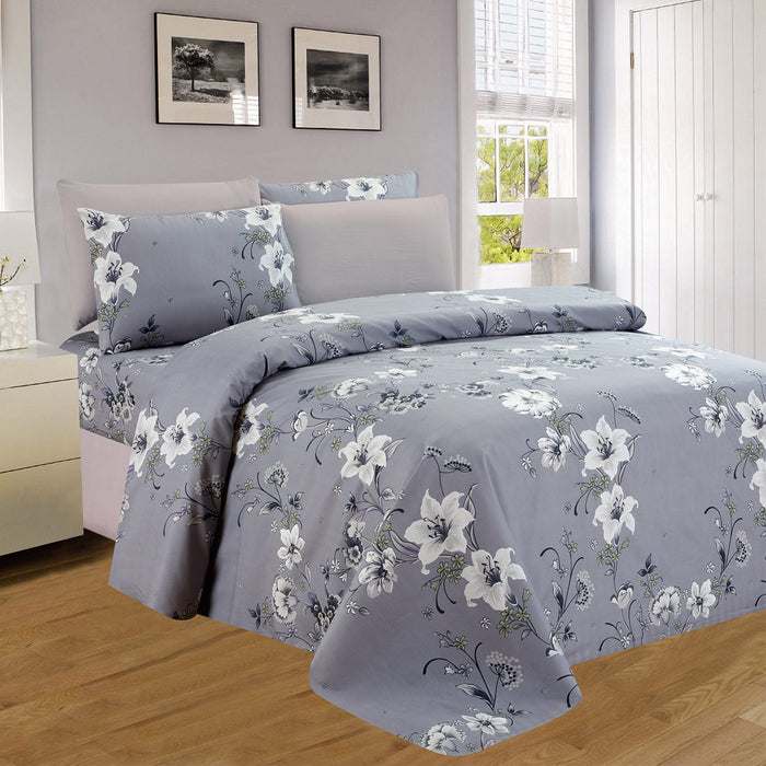 PREMIUS Jazzy Printed Wrinkle Free Microfiber Sheet Set