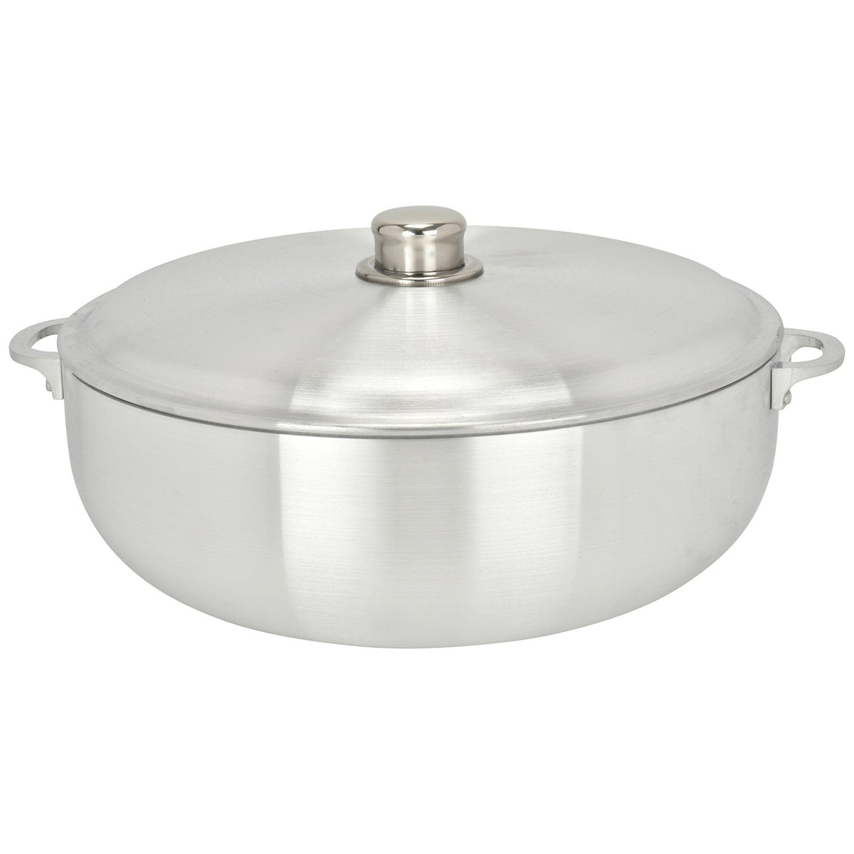 Chef Pro Commercial Grade Aluminum Caldero Stock Pot, Silver, 13.3 Qua ...