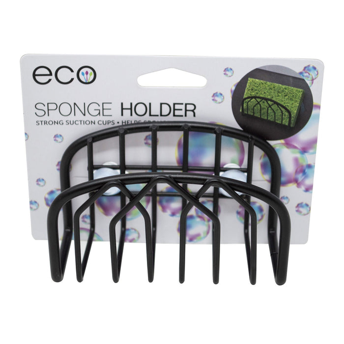 PREMIUS Wire Suction Sponge Holder, Black, 6x2x2 Inches