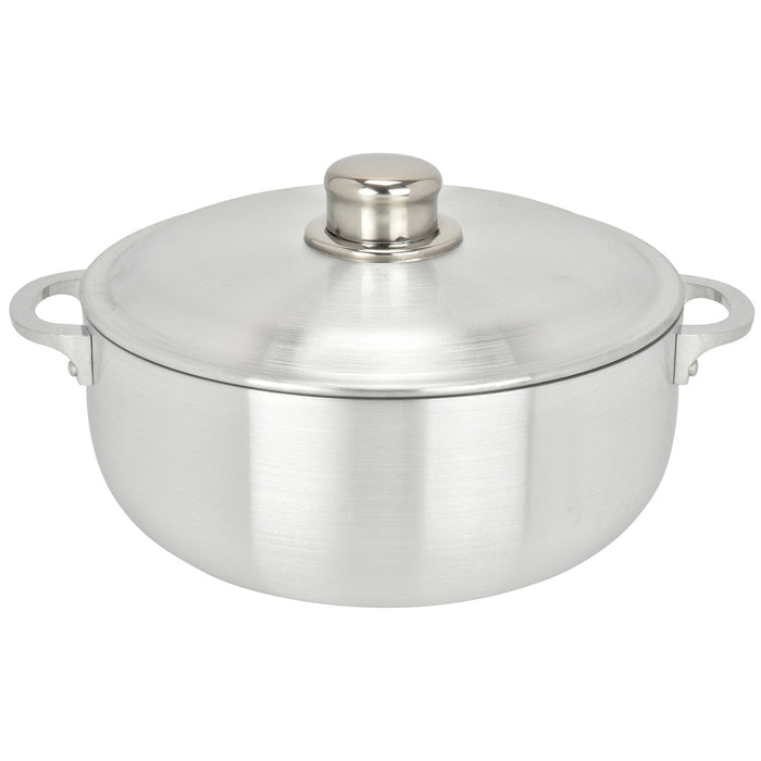 Chef Pro Commercial Grade Aluminum Caldero Stock Pot, Silver, 5.1 Quarts