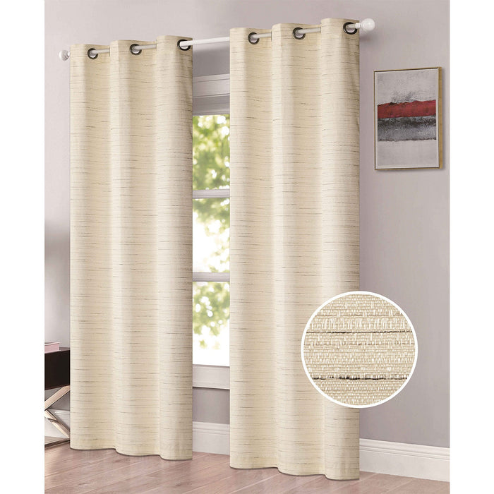 Ellis Textured Thermal Room Darkening Grommet Window Panel, 54x84 Inches