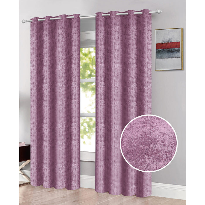 Emerson Jacquard Room Darkening Grommet Window Panel, 54x84 Inches