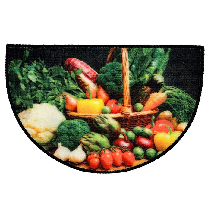 Vegetables Non-Slip Kitchen Mat Slice, 18x28 Inches