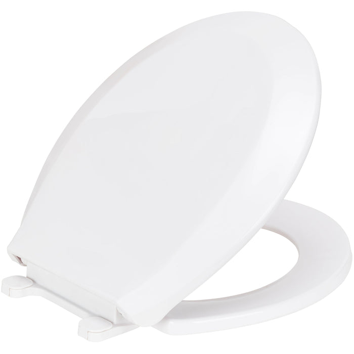 PREMIUS Slow Close Beveled Plastic Toilet Seat, Standard Round, 17 Inches