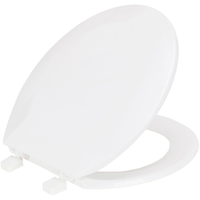 PREMIUS Beveled Plastic Toilet Seat, Standard Round, 17 Inches