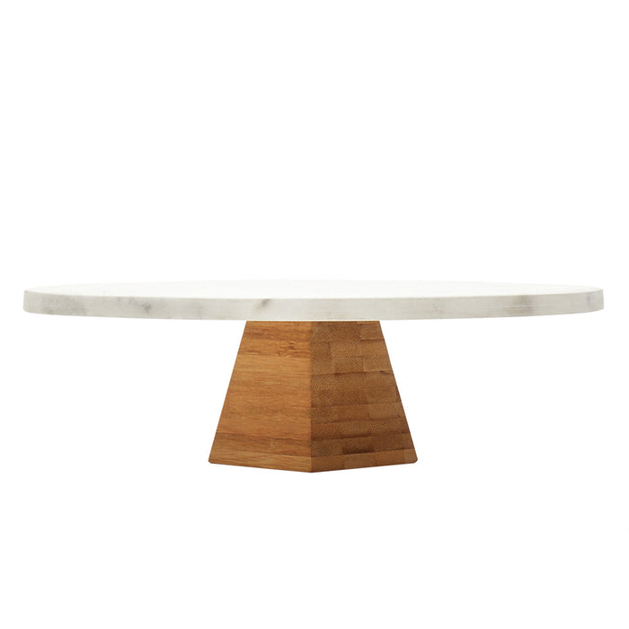 Sophia Grace Round Table Riser, Marble-Brown, 12x12x3.75 Inches