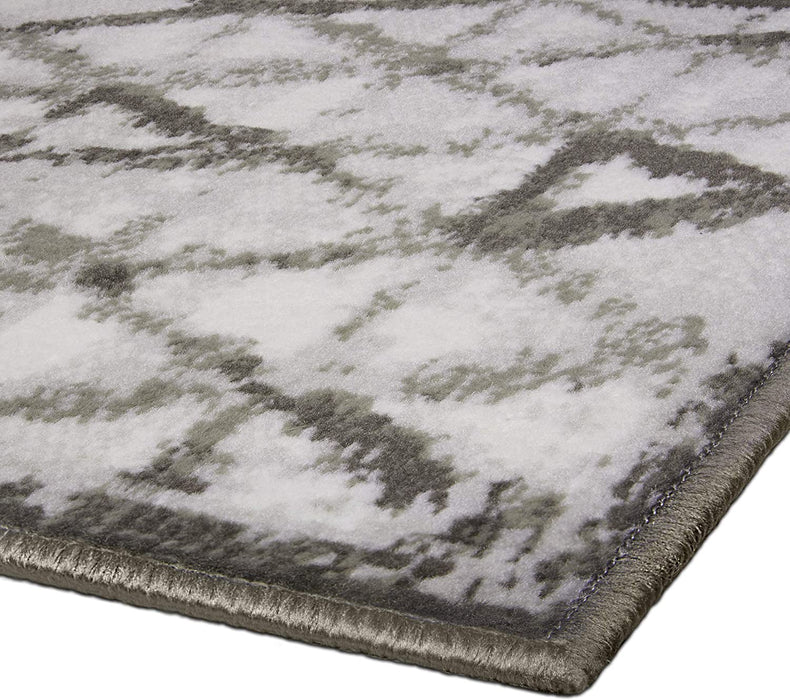 Achim Capri 3 Piece Rug Set, Rizzy Grey, 3-Piece Set, 2x3, 2x5, 5x7 Feet