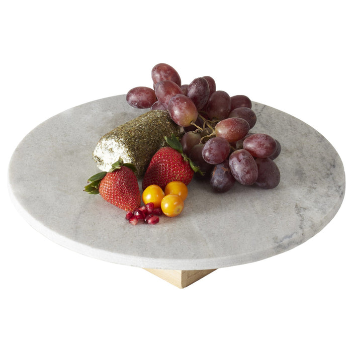 Sophia Grace Round Table Riser, Marble-Brown, 12x12x3.75 Inches