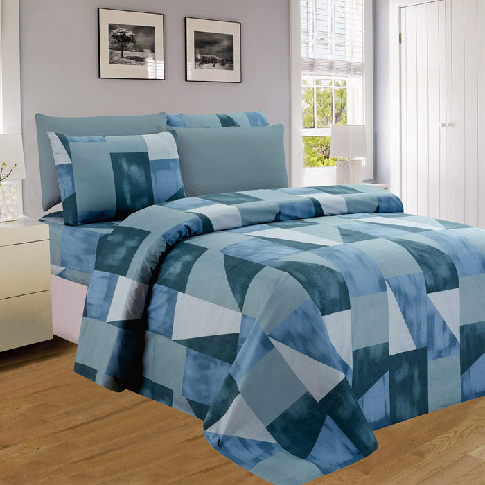 PREMIUS Mosaic Printed Wrinkle Free Microfiber Sheet Set