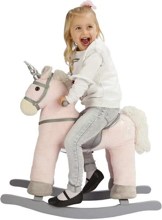 JOON Rocking Horse Unicorn with Stars, Pink