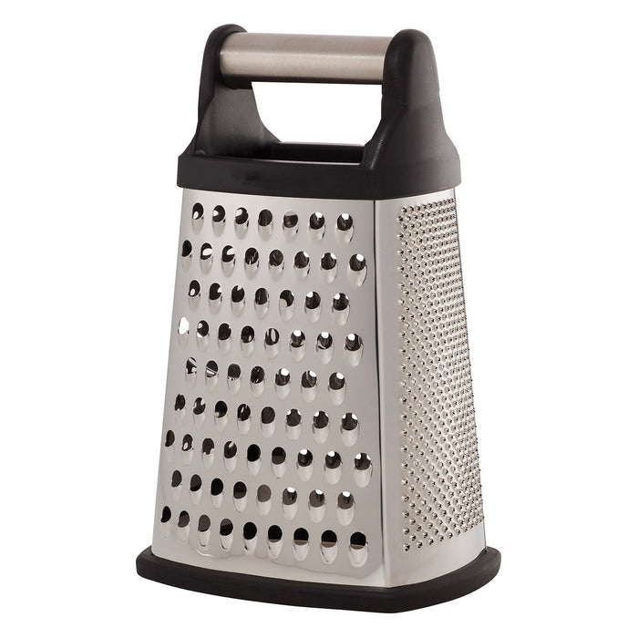 Premius Stainless Steel Box Grater With 4 Sides, Black