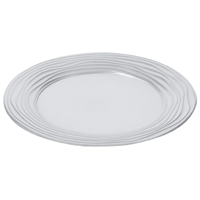 Sophia Grace Charger Plate, Regal Silver, 12-Inches